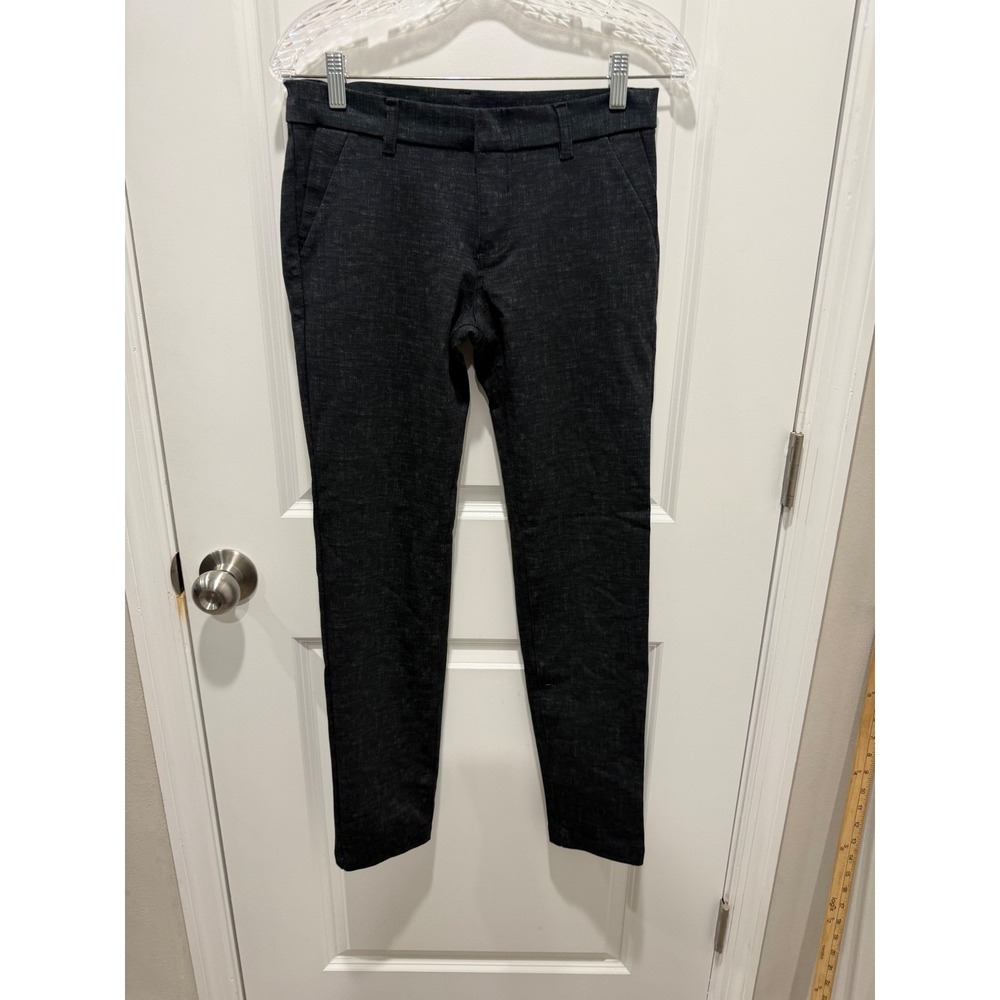 Kut from the Kloth Womens Skinny Pants Textured Dark Gray Size 4